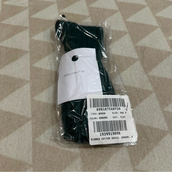 J crew emerald green Ribbed cotton-blend socks - Picture 1 of 1